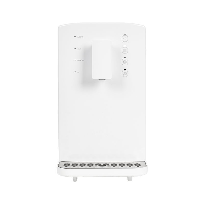 Kore tasarımına sahip ev tezgahı ışıltılı su dağıtıcısı