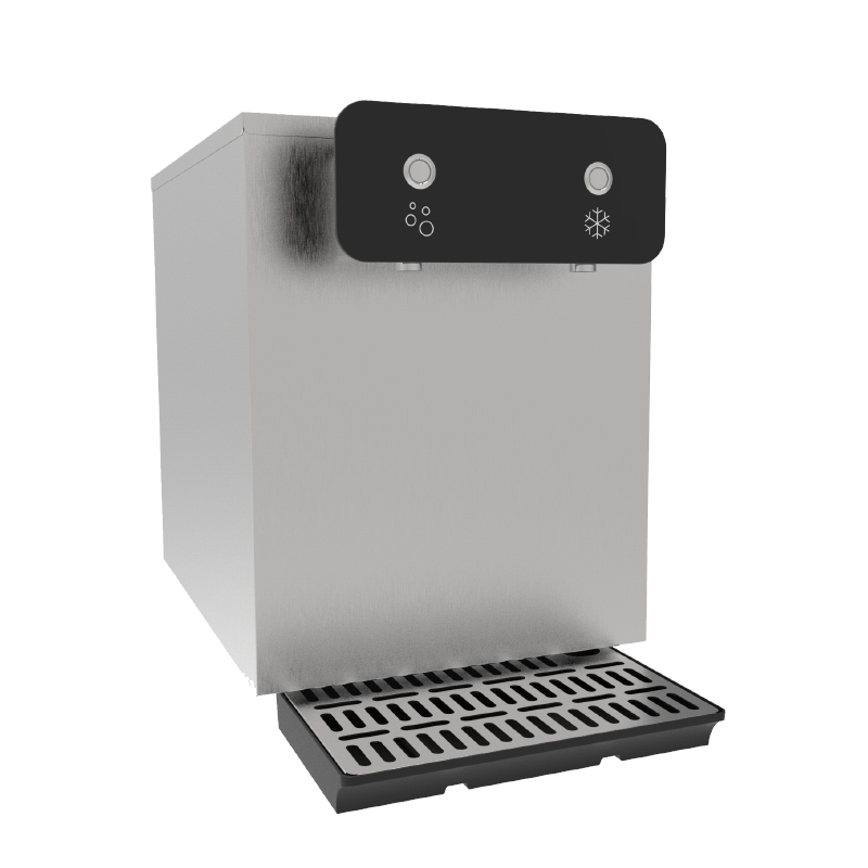 2 düğme tezgahı köpüklü su dağıtıcısı 